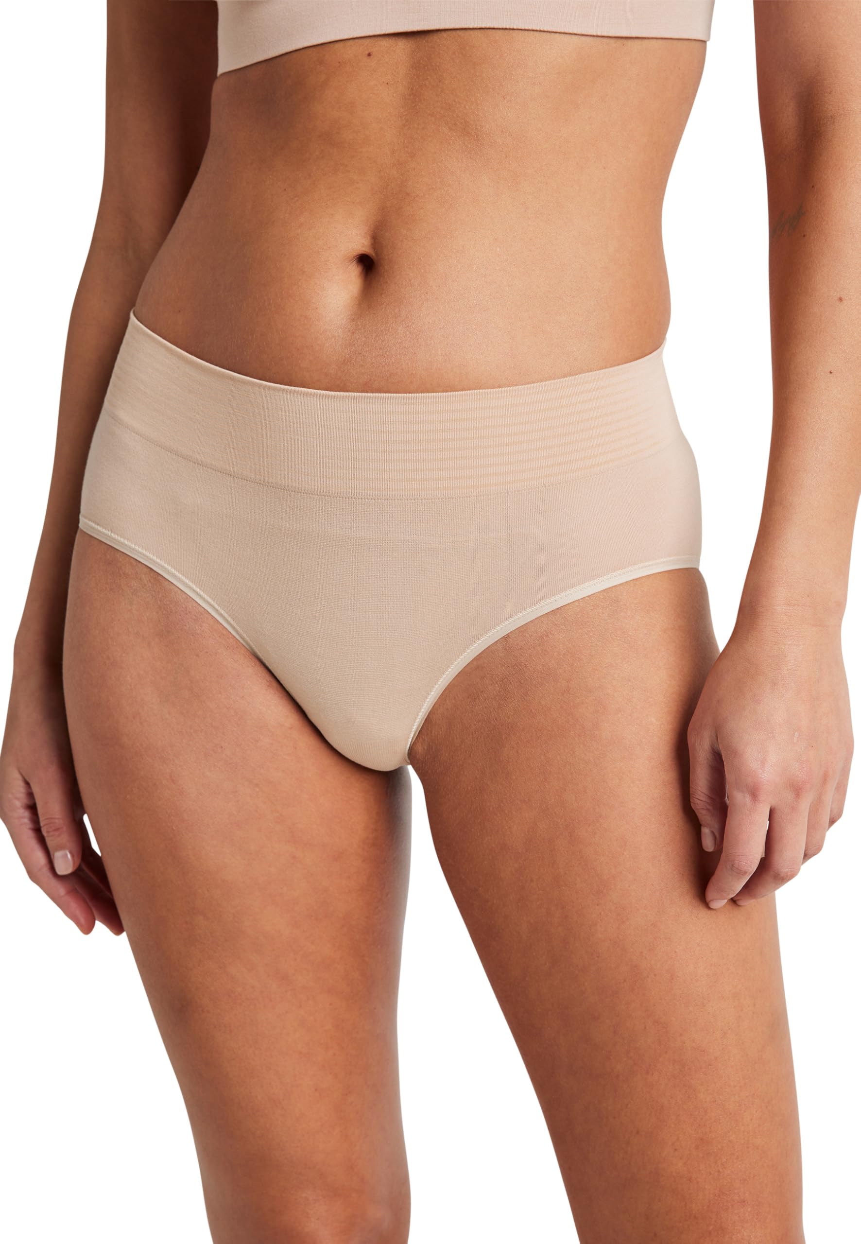 Jockey Women's Generation Natural Beauty Seamfree Hipster, Tonal Beige, S