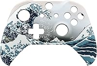 Vista 8 de eXtremeRate - Paquete de carcasa frontal para mando de Microsoft Xbox One S y Xbox One X, con destornillador., The Great Wave
