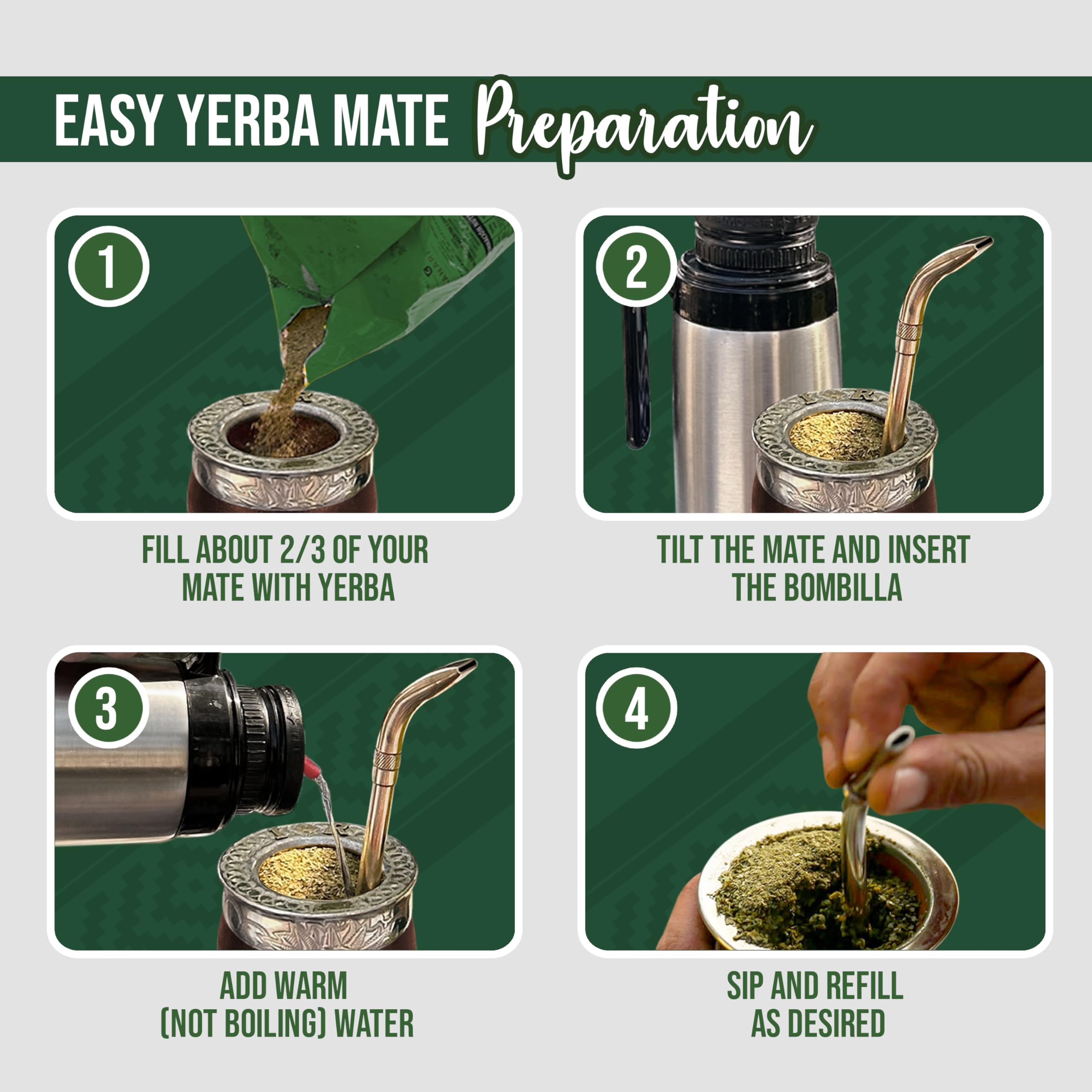Tè Mate del Brasile, confezione da 1 kg - Yerba Mate CANARIAS Edicion Especial 1kg