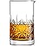 Crystal Cocktail Mixing Glass bartender Beaker // 24oz Cocktail Stirring Glass with Thick Weighted Bottom // Professional Bar
