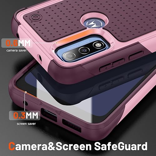 Miniatura 10 de Funda protectora resistente a prueba de golpes para Moto G Play 2023, Moto G PureMoto G Power 2022, con protector de pantalla, prueba de caídas de