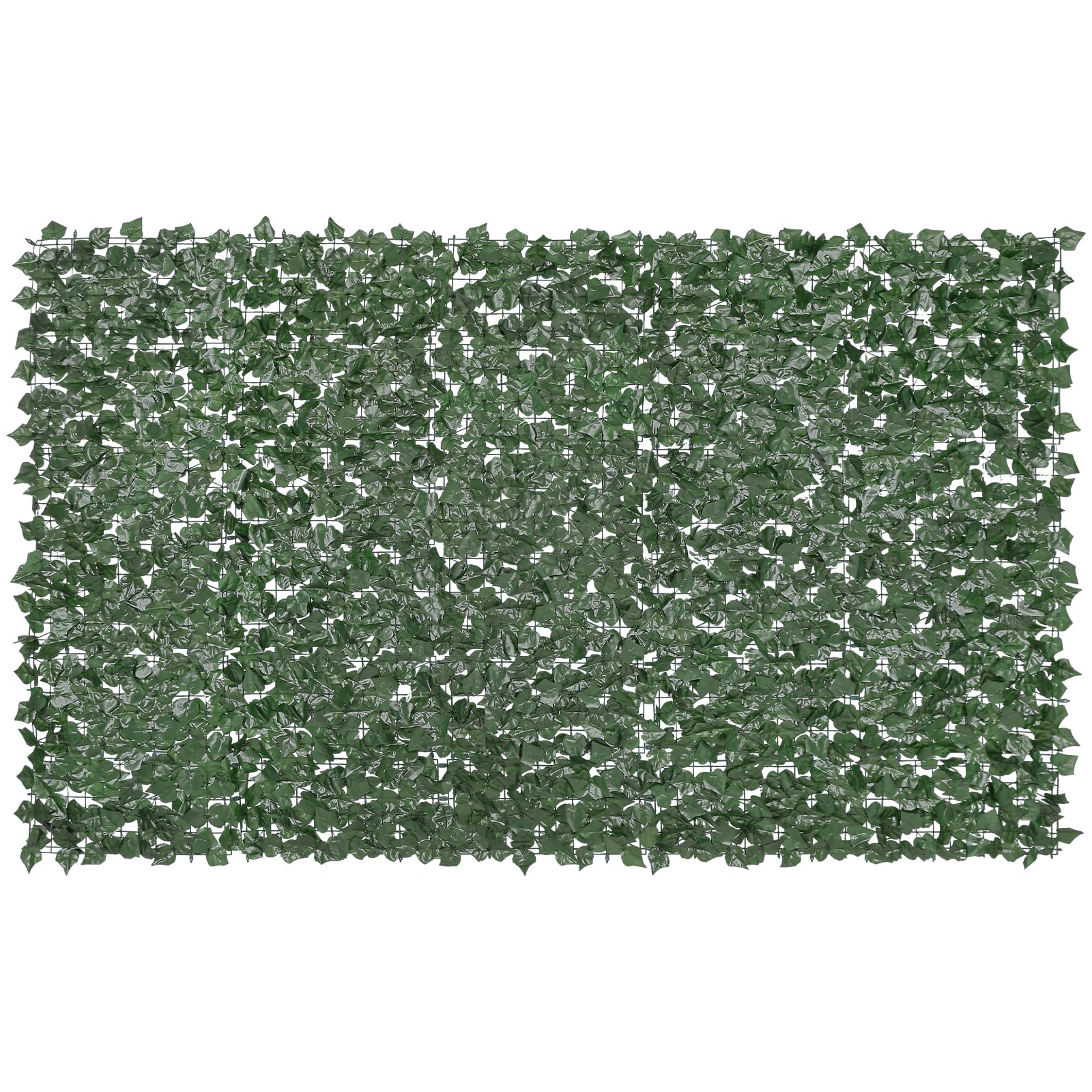 VEVOR Sichtschutzzaun aus Efeu, 1500 x 2490 mm, Pflanzenwand, grüner Efeuzaun mit verstärkter Verbindung, künstliche Hecken mit Weinblättern als Dekoration für Garten, Hof und Terrasse