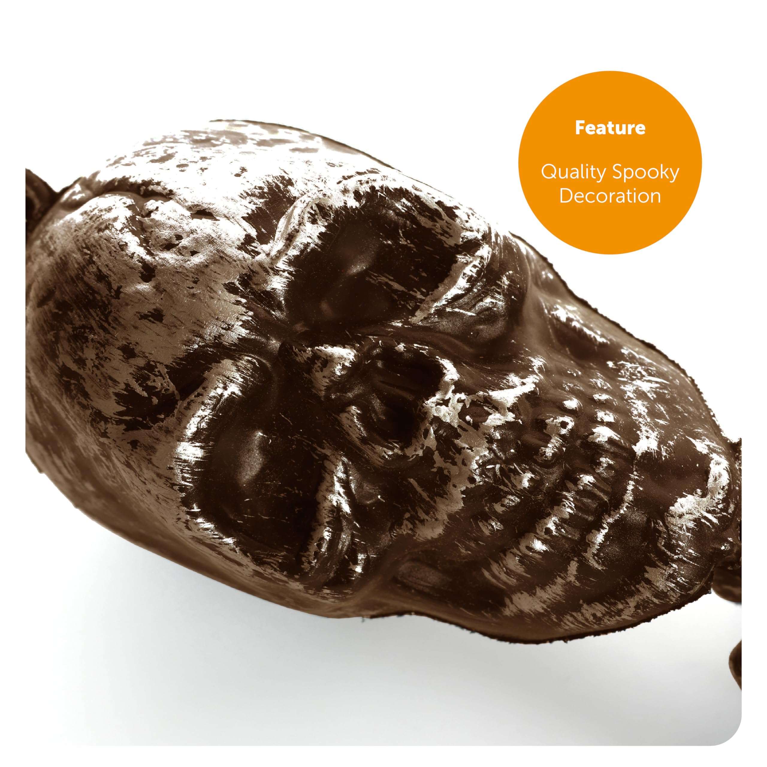 Esqueleto colgante dorado, paquete de 12 a 61 cm de pies a cabeza, esqueleto dorado con un diseño fácil de colgar, decoración perfecta de Halloween para fiestas y truco o trato