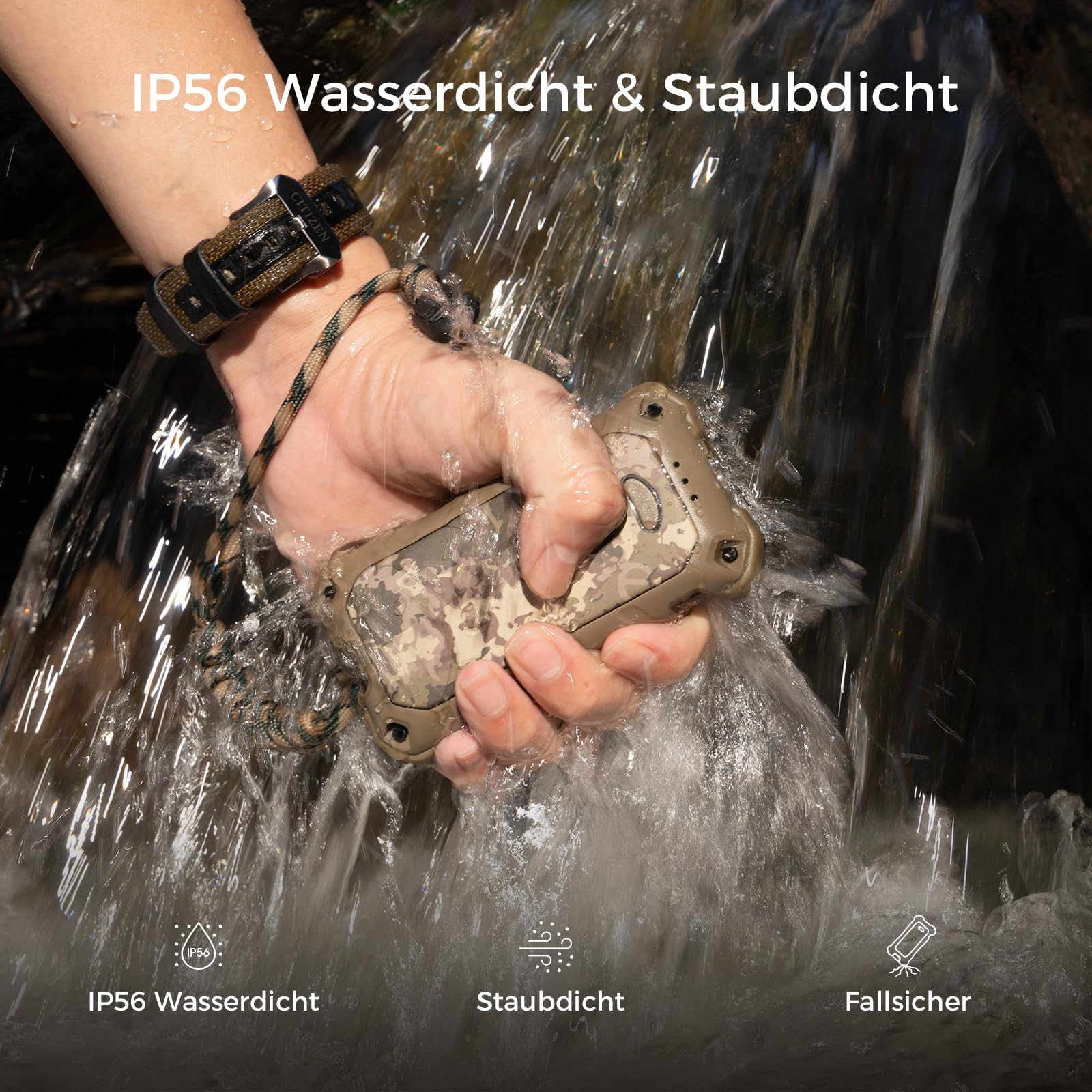 OCOOPA IP56 Wasserdichter Wiederaufladbarer Handwärmer, 10000 mAh PD Schnelllade Elektrisch Handwärmer, USB Powerbank, 16 Stunden Wärme, Eingebaute Taschenlampe, Outdoors, Camping, UT4 Extreme