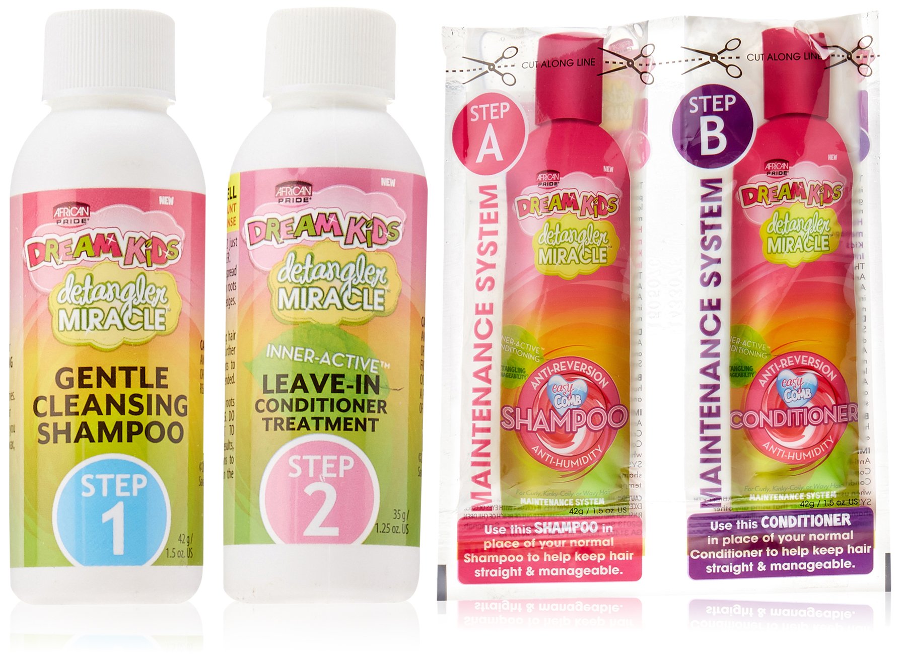 African PrideDream Kids Texture Manageability Maintenance System Kit, 1count