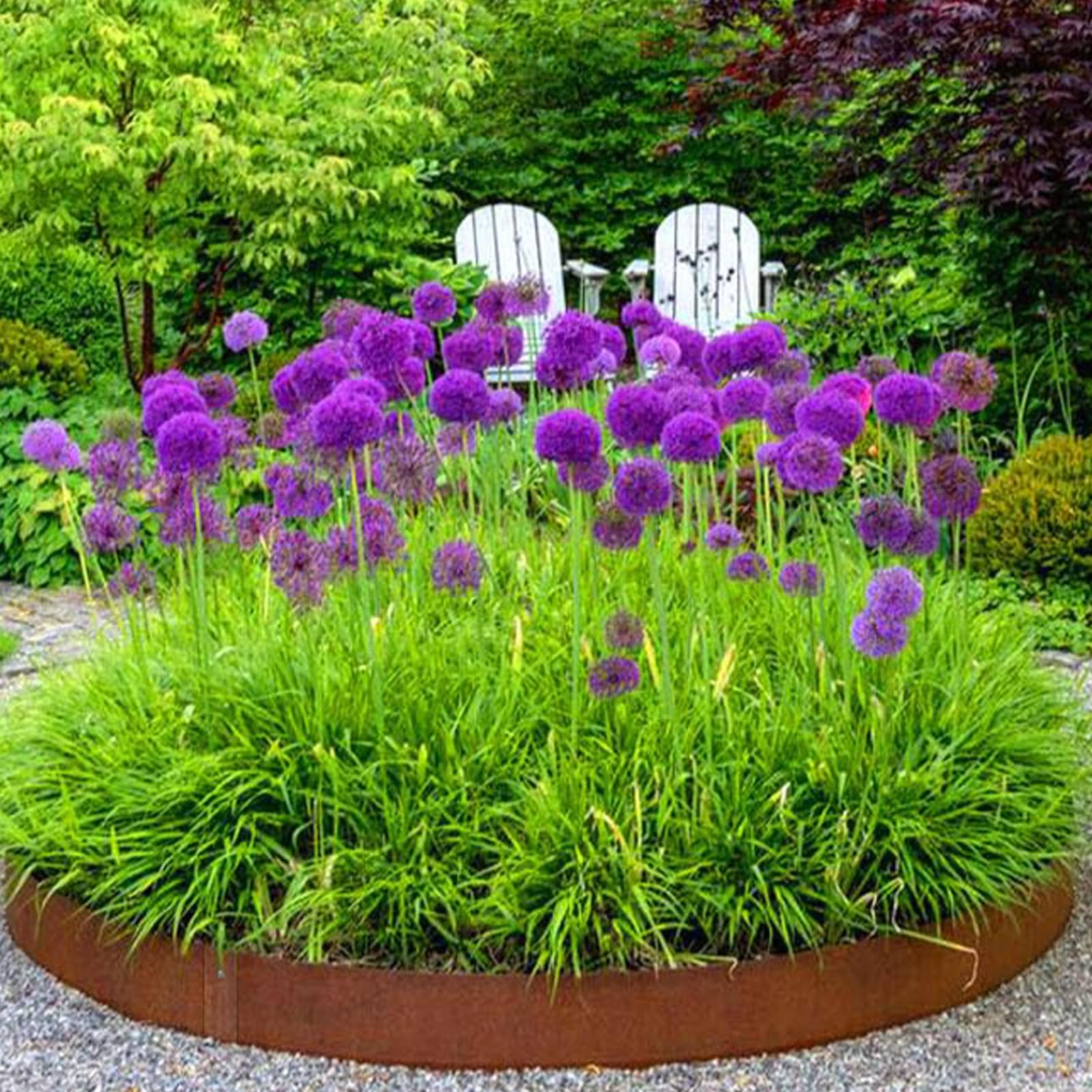 DAJAVE Rasenkante Metall 15M x 15CM, Beeteinfassung Verzinkt aus Stahlblech, 0.3mm Flexible Beetumrandung Rolle, Rasenbegrenzung für Garten inklusive Handschuhen & Box
