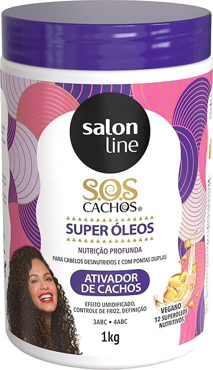 Amazon Com Salon Line Linha Tratamento Sos Cachos Ativador De Cachos Nutritivo 1000 Gr Salon Line Treatment Sos Curls Collection Nourishing Curl Activator Net 35 27 Oz Beauty Personal Care