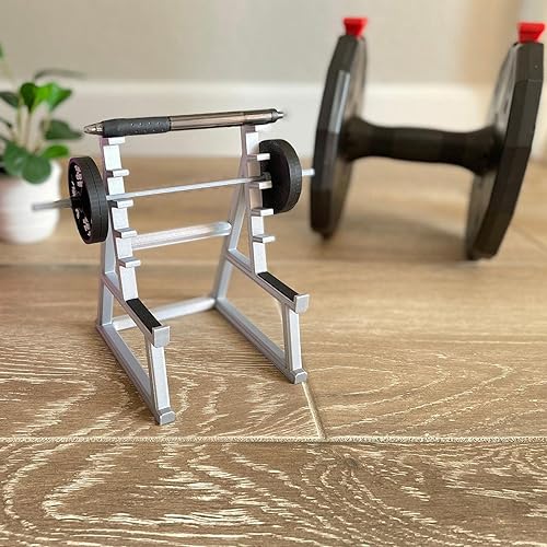 Miniatura 6 de Soporte para bolígrafo para sentadillas, soporte para bolígrafos para escritorio, divertido organizador de escritorio ordenado, mini estante para