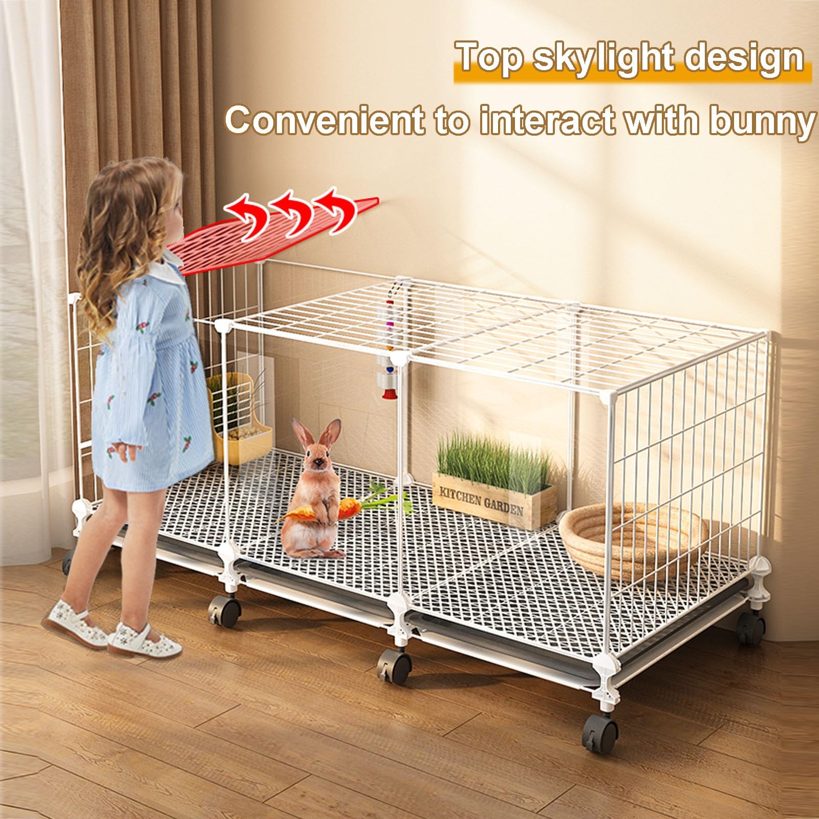 Einweg-Käfigeinlagen Für Kaninchen – 89,9 X 68,9 Cm, Transparent, 200 Stück, Wasserdicht