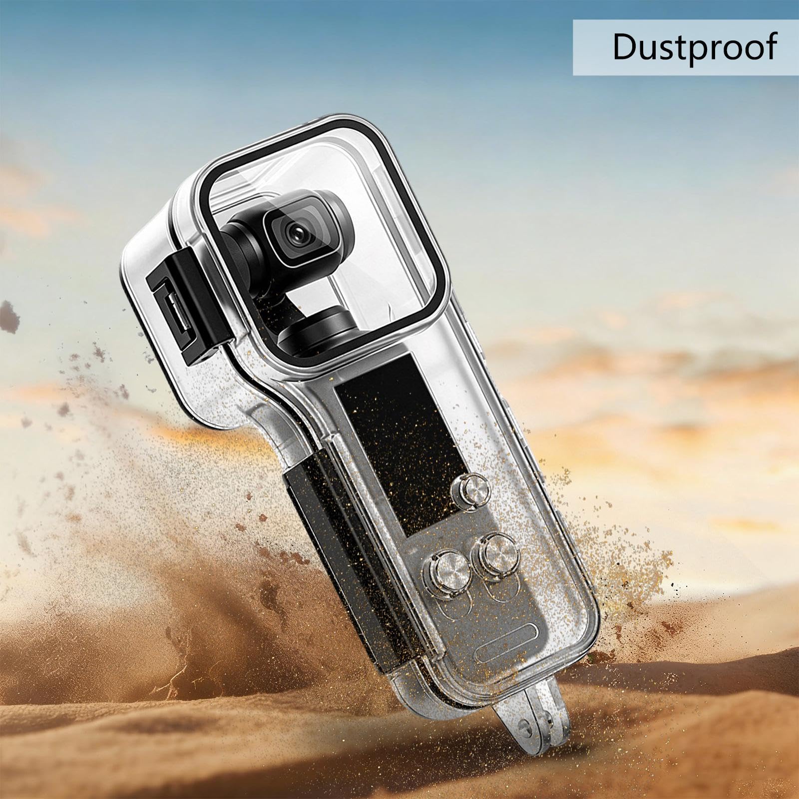 PULUZ Custodia impermeabile per DJI Osmo Pocket 4, 50 m, custodia protettiva subacquea impermeabile, accessorio per immersioni, snorkeling e sport acquatici