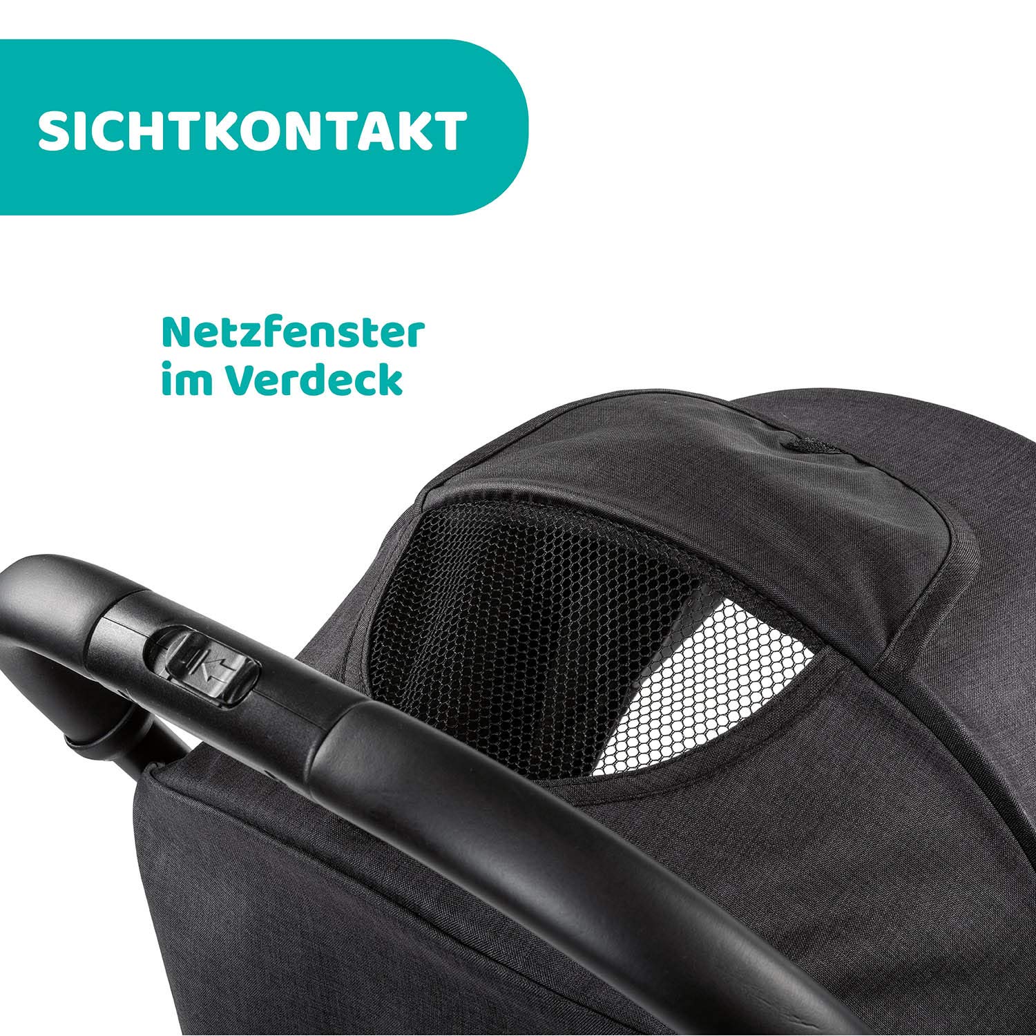 Chicco Trolley me Buggy Einhand-Schließmechanismus Tragegriff Regenschutz schwarz ab Geburt bis 15 kg