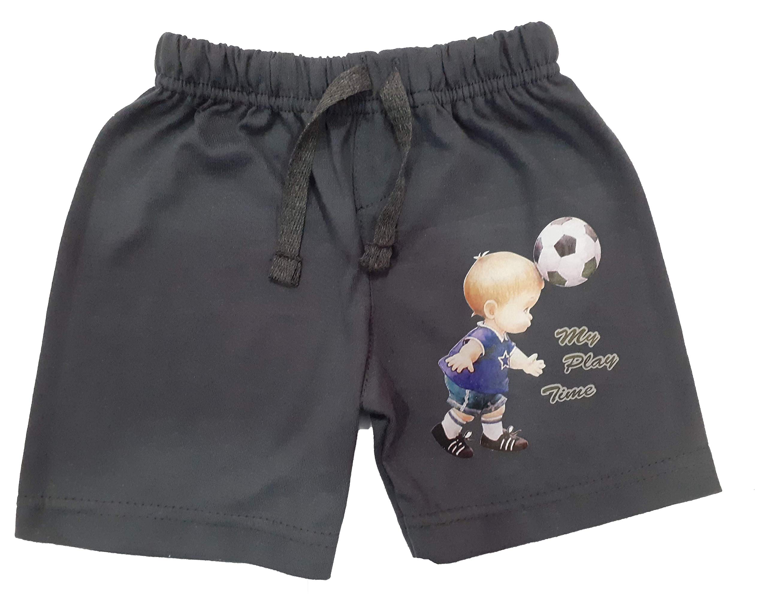 TotzTouch Baby | Kids T Shirts And Shorts Set Cotton Combo Pack of 5 (Multi Color Short Pants Age 6 months to 3-4 years) (Multi color Solid, 2-3 years) 4