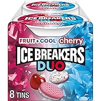 Vista 9 de Latas de mentas Ice Breakers Duo Fruit Plus Cool sabor fresa libres de azúcar (8 unidades) y latas de mentas Ice Breakers Sours sabores variados