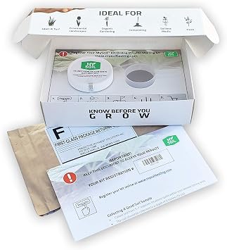 MySoil Test Kit Starter Pack, Unlock Your Lawn & Garden Potential, Complete & Accurate Nutrient and pH Analysis with Recommendations Tailored to Your Soil and Plant Needs | 1 Test Kit + 1 Soil Probe