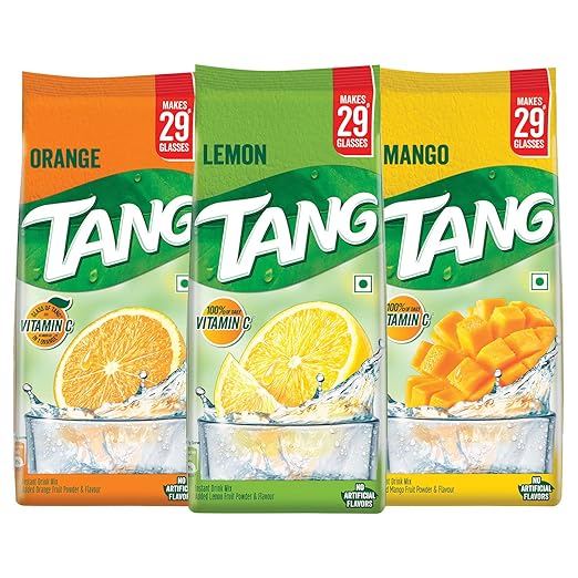 Tang Instant Drink Mix Combo (Orange, Lemon and Mango, 500g each), 1500 g