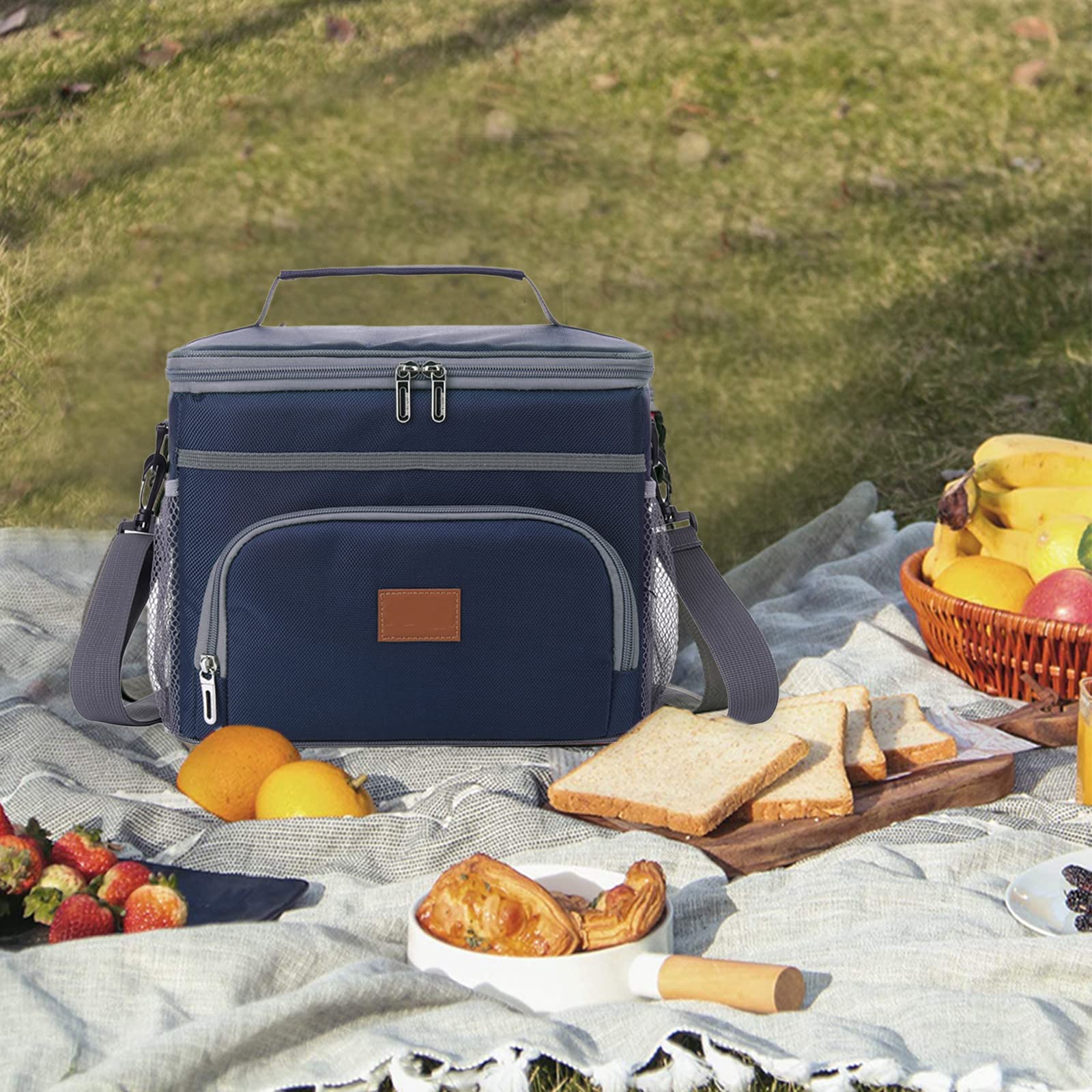 Borsa Termica Pranzo Adulti - Isolata E Impermeabile | Capacità 24 Lattine | Ideale Per Lavoro E Picnic - Foto 4