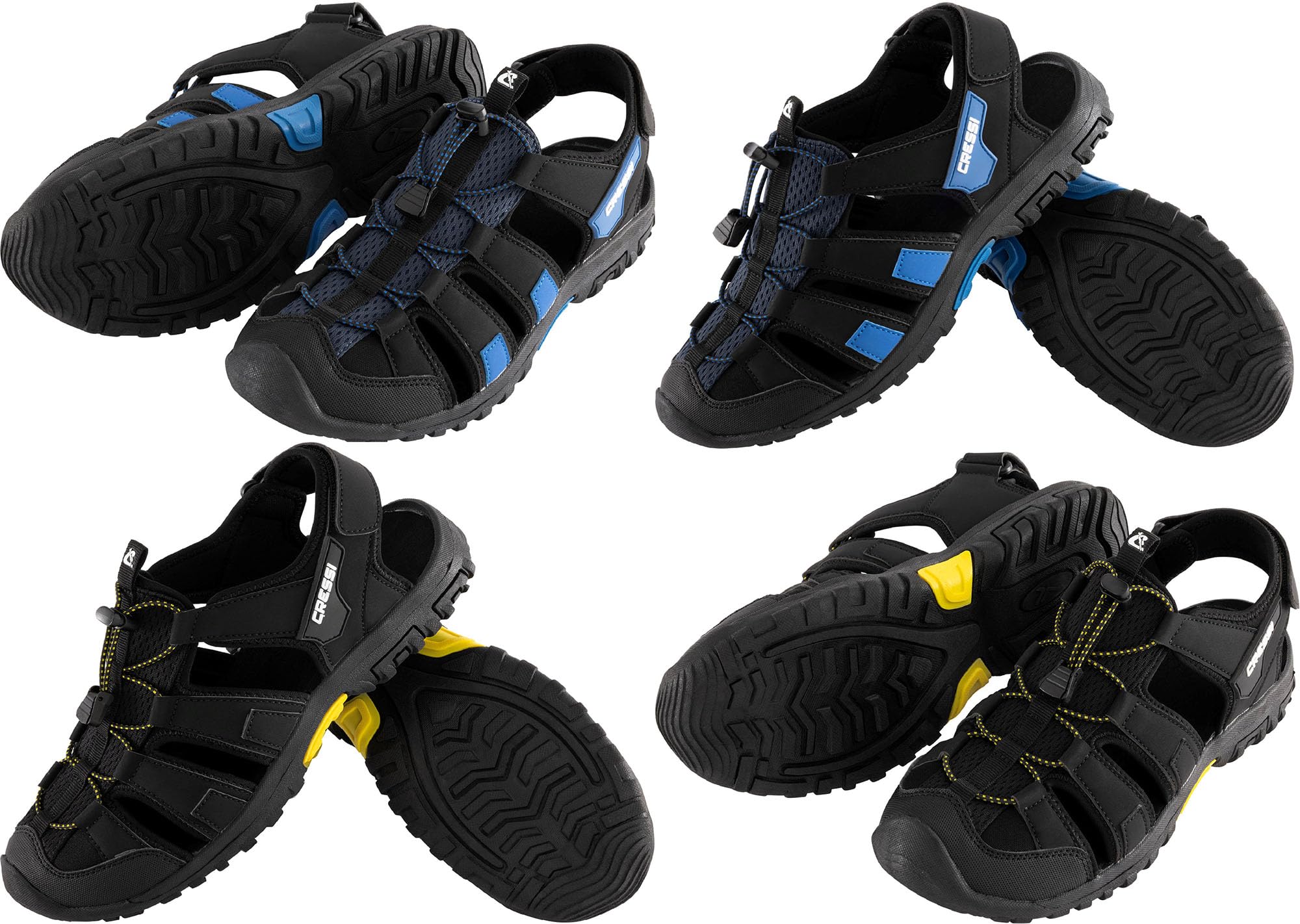 CRESSI Luca Sandals - Confortevole Sandalo Unisex da Trekking ideale per Avventure all'Aria Aperta, Particolarmente Adatto alle Escursioni in Ambienti Acquatici