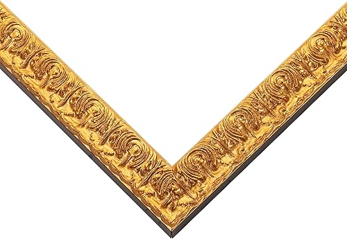 Miniatura 9 de Marco de fotos de madera real dorada de 13 x 13 pulgadas de ancho  Profundidad del marco interior de 0.5 pulgadas  Marco de fotos bohemio Edwina