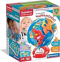 Vista 1 de Clementoni Sapientino 17730 - Mi primer mapa del mundo, juego educativo interactivo para niños de 3 a 6 años, para descubrir animales y continentes