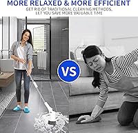 Vista 4 de Limpiador eléctrico giratorio – Cepillo de limpieza inalámbrico de ducha con 8 cabezales reemplazables – 2 velocidades y mango de extensión