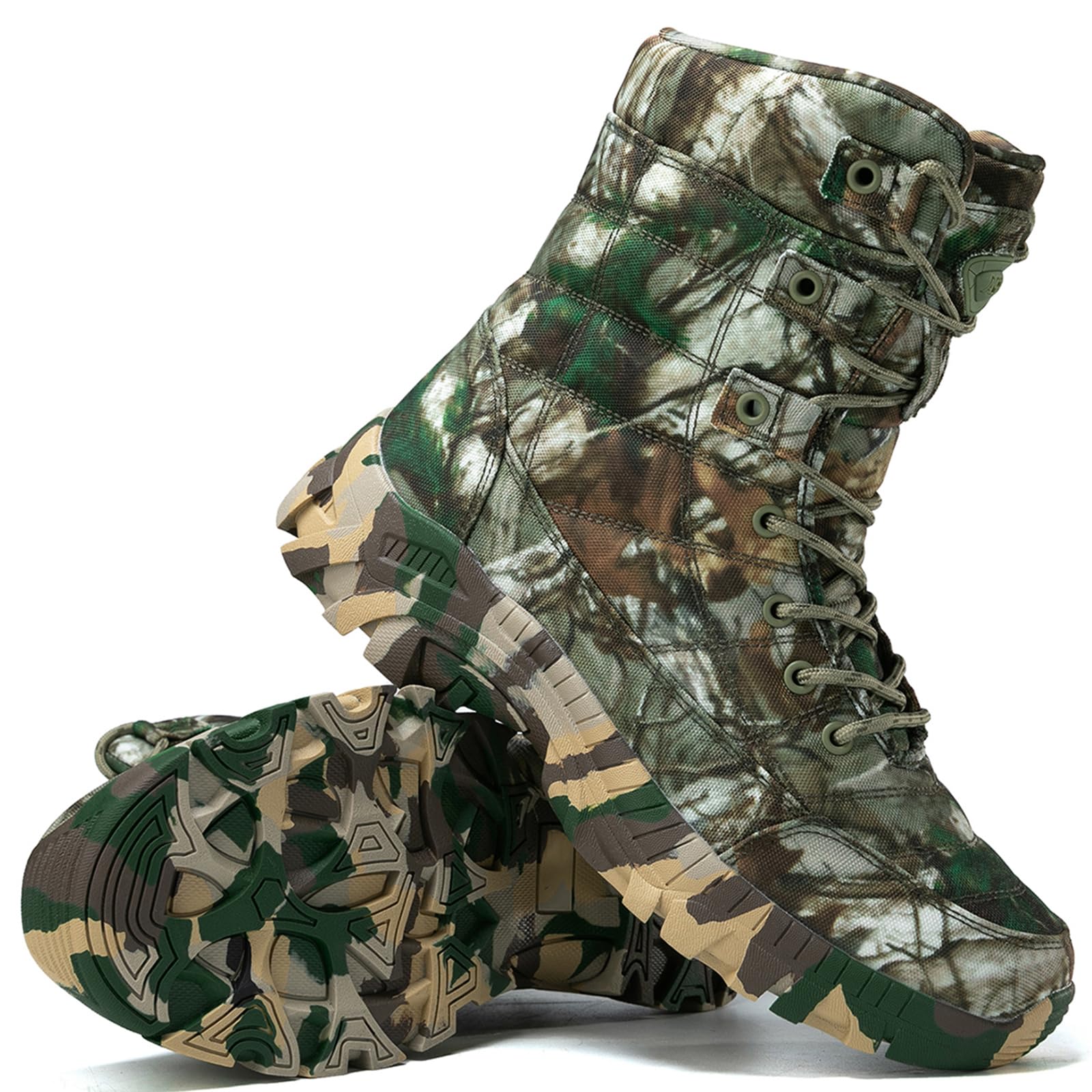 Botas de caza de camuflaje para hombre, duraderas, antideslizantes, tácticas, militares, de combate