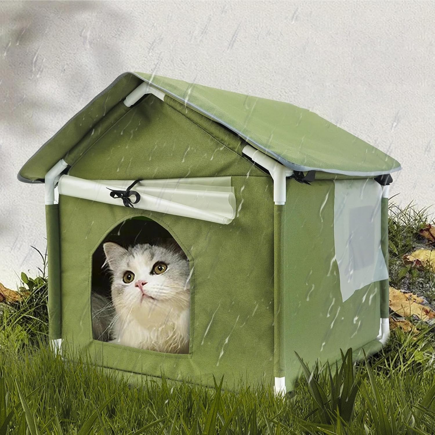猫ハウス 猫小屋 屋外 犬小屋キャットハウス 野良猫犬 ペットハウス 猫ハウス 暖かい 保温安眠 防寒 防水 防風 折りたたみ可能