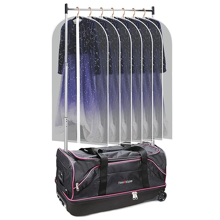 Buy Dance Bag With Garment Rack,28" Dance Costumes Rolling Garment Bags