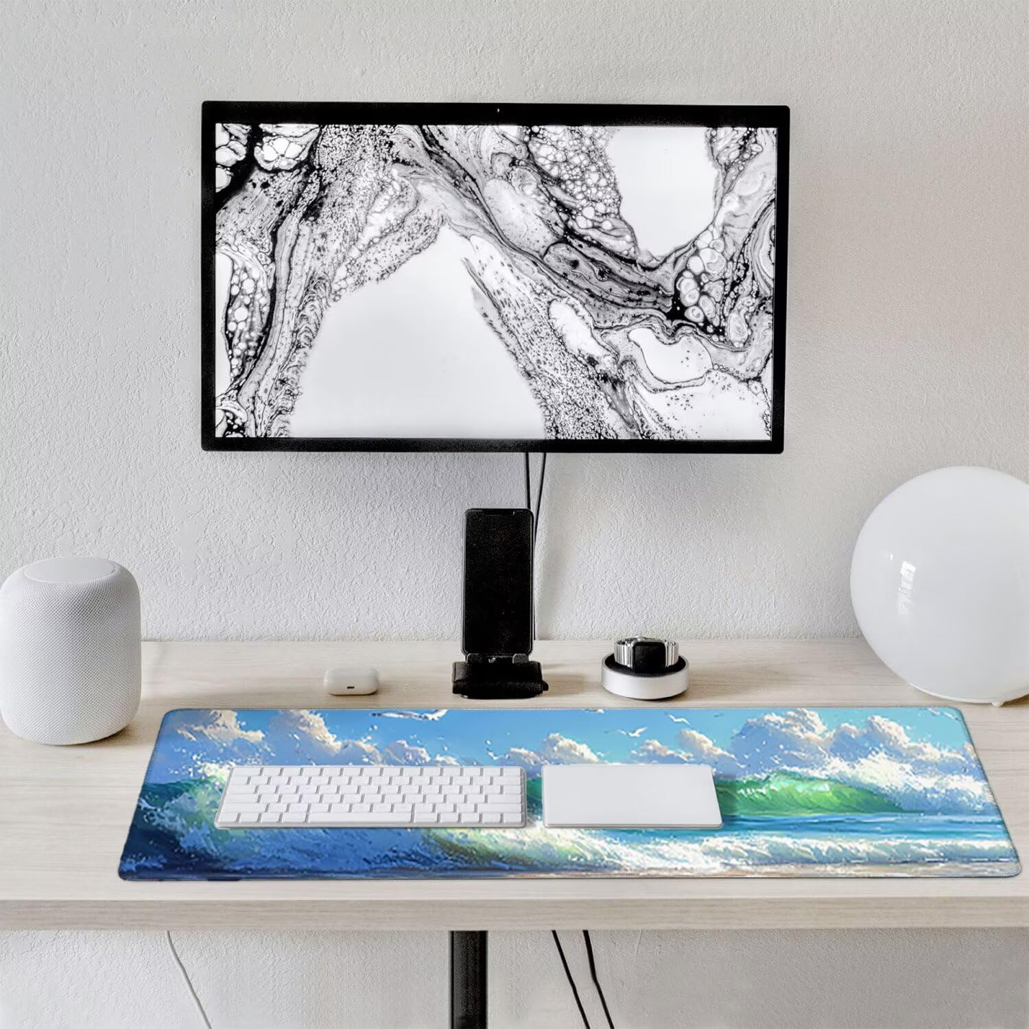 Podkładka pod mysz do gier, 1400 x 600 mm XXL Podkładka pod mysz do gier, duża, antypoślizgowa, wodoodporna, iExtended długa podkładka pod mysz do klawiatury XXL, akcesoria biurowe, do gier, komputera