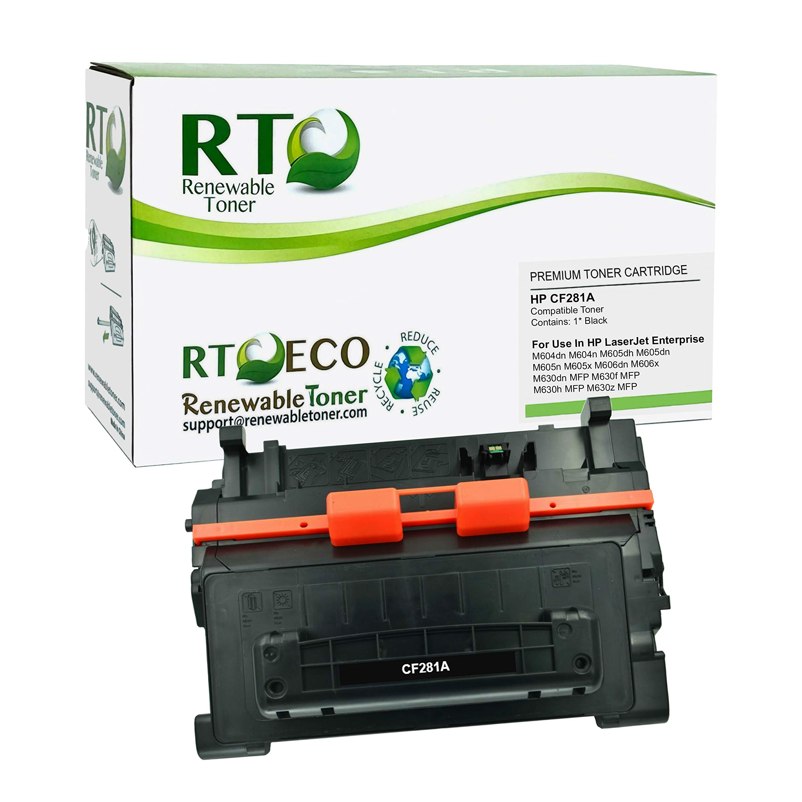 Renewable TonerCompatible Toner Cartridge Replacement for HP 81A CF281A Laserjet Enterprise M604 M605 M630
