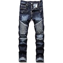 Men's Regular Fit Biker Jeans