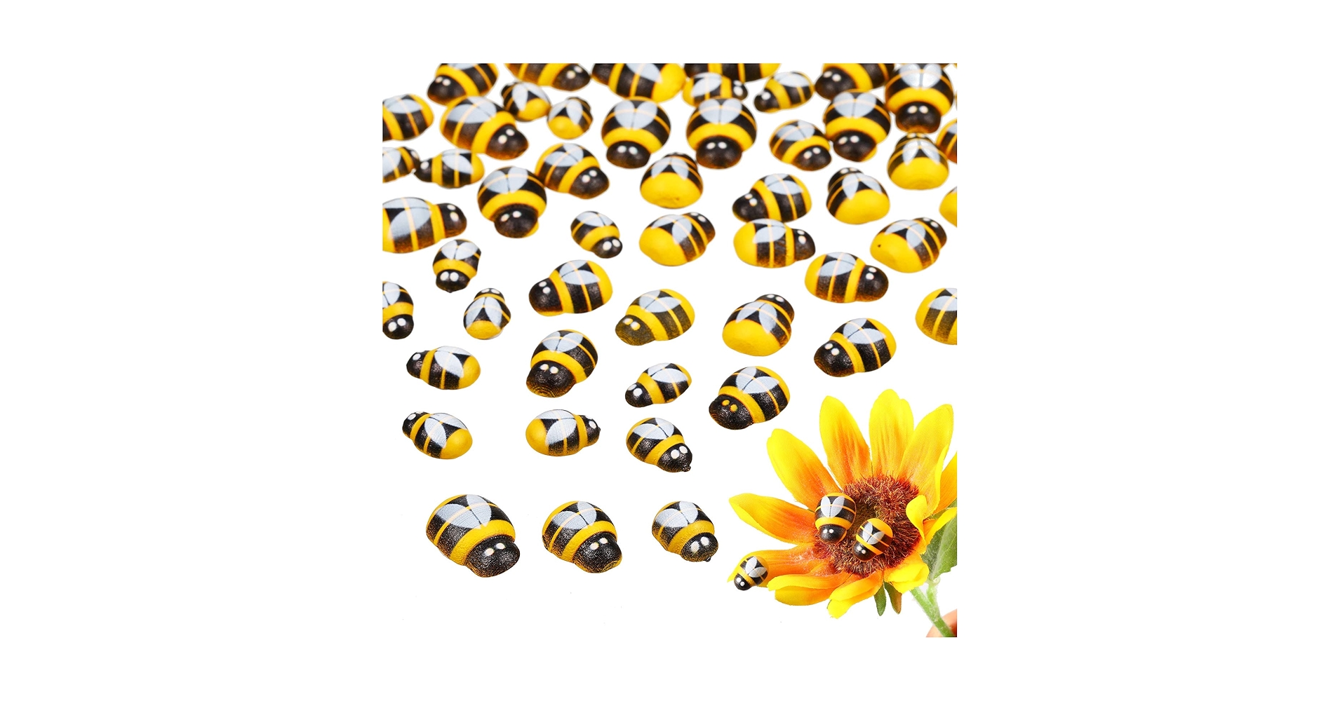 小物 bee Amazon.com: CCOZN 80 Pieces Tiny Resin Bees Daisy Flowers