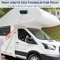 Vista 3 de Wontolf Cepillo de Lavado de Coche de 62'' con Mango Largo, Cerdas Suaves Sin Rayones Kit Resistente de Trapeador de Lavado de Coche, Kit Completo