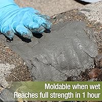 Vista 5 de Concrete Repair Mortar - Patch & Repair for Sidewalks, Driveways, & Curbs, Fast-Setting, Exterior (20 Pound, 1)