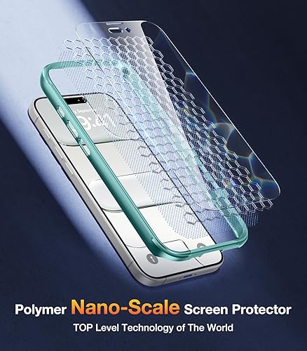 Miniatura 735 de Diaclara - Funda diseñada para iPhone 14 Pro Max, resistente, de cuerpo completo, con protector de pantalla sensible al tacto y antiarañazos + Blanco