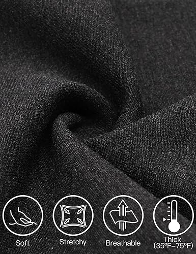 Miniatura 2 de Tapata Pantalones de vestir de pierna recta para mujer, cintura alta elástica con bolsillos de 293133 pulgadas, para el trabajo casual