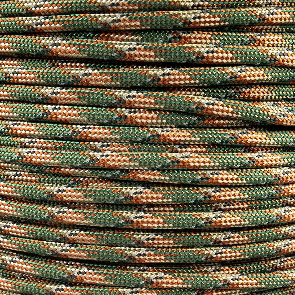 Paracord Planet Reflective 550lb Paracord – 7 Strand Type III Nylon Parachute Cord for Outdoor Visibility, Hiking, and Crafting – 30+ Colors and 4