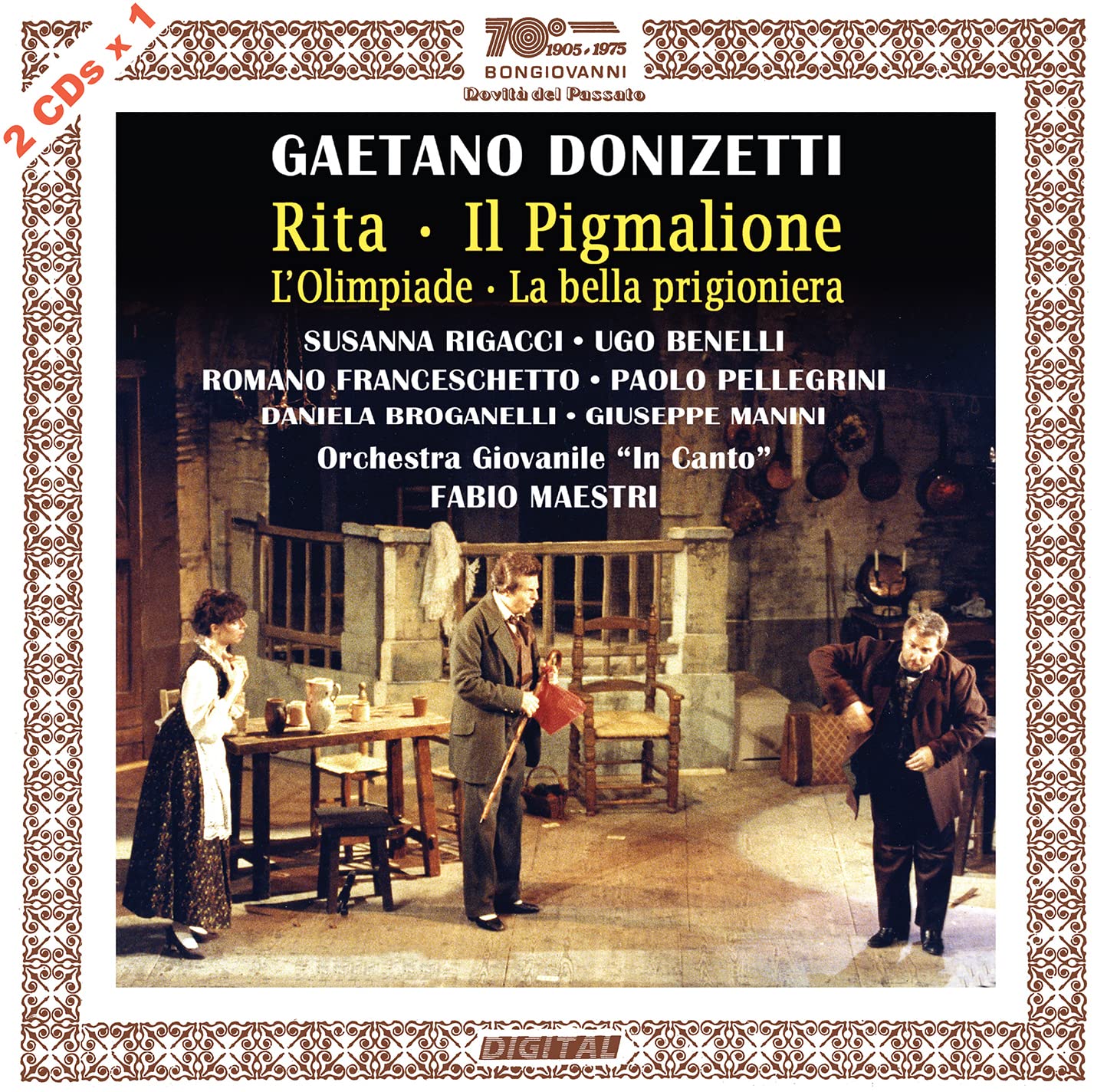 Gaetano Donizetti: Rita • Il Pigmalione • L'Olimpiade • La bella prigioniera 2CD