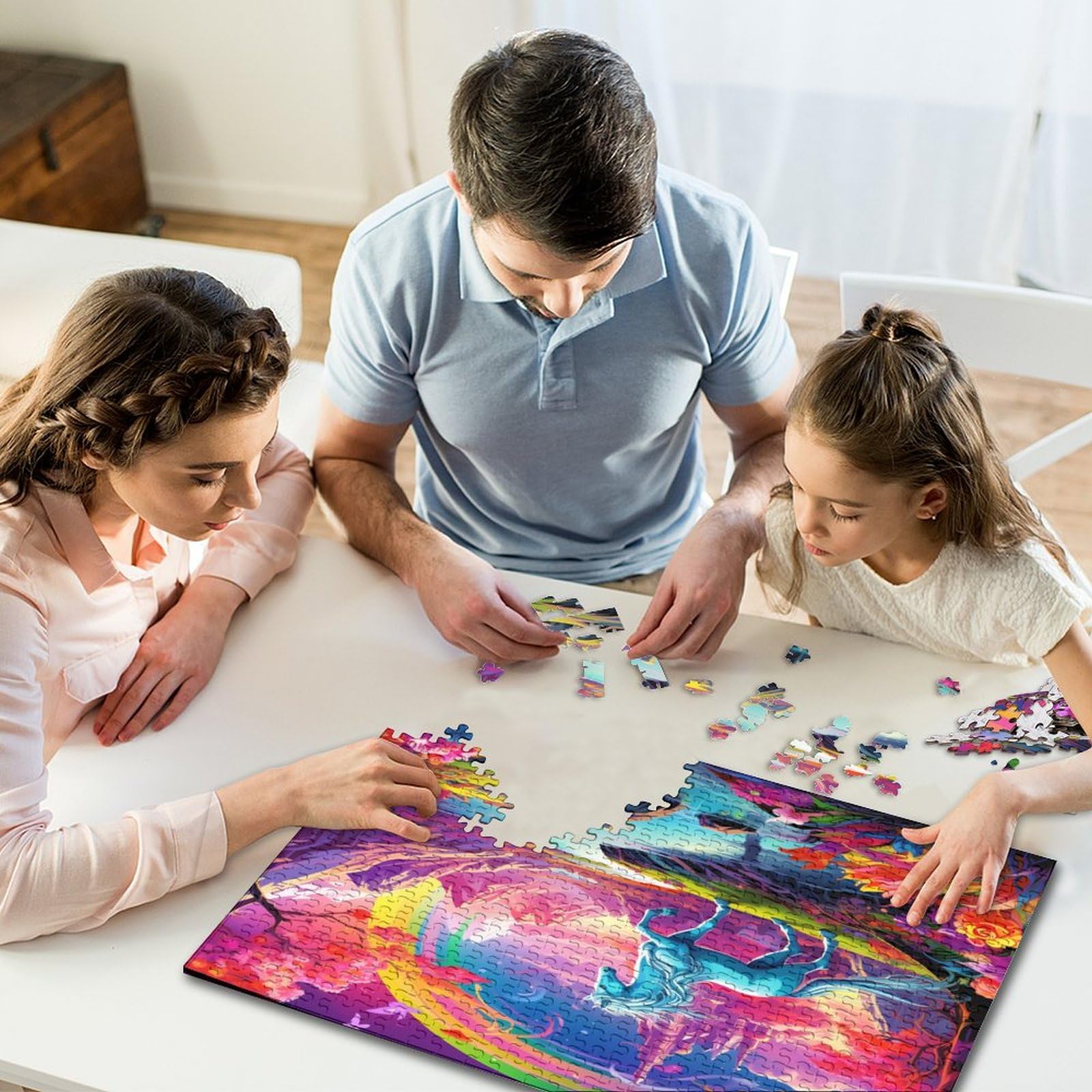 Puzzle, Sul Li Dorośli Zabawa Biała Śnieżka Puzzle Gra Edukacyjna Zabawka Gra Intelektualna Zabawka Antystresowa/Style/1000Pcs (75X50Cm)
