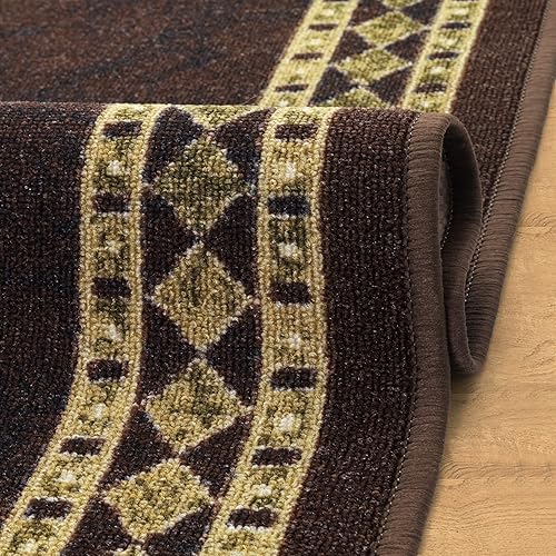 Miniatura 288 de Antep Rugs Alfombras modernas con bordes de 2 x 7 pies antideslizantes (antideslizante) de perfil bajo con parte trasera de goma para interiores