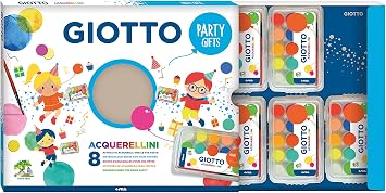 GIOTTO Pack of 8 Party Watercolours - 15 Tablets