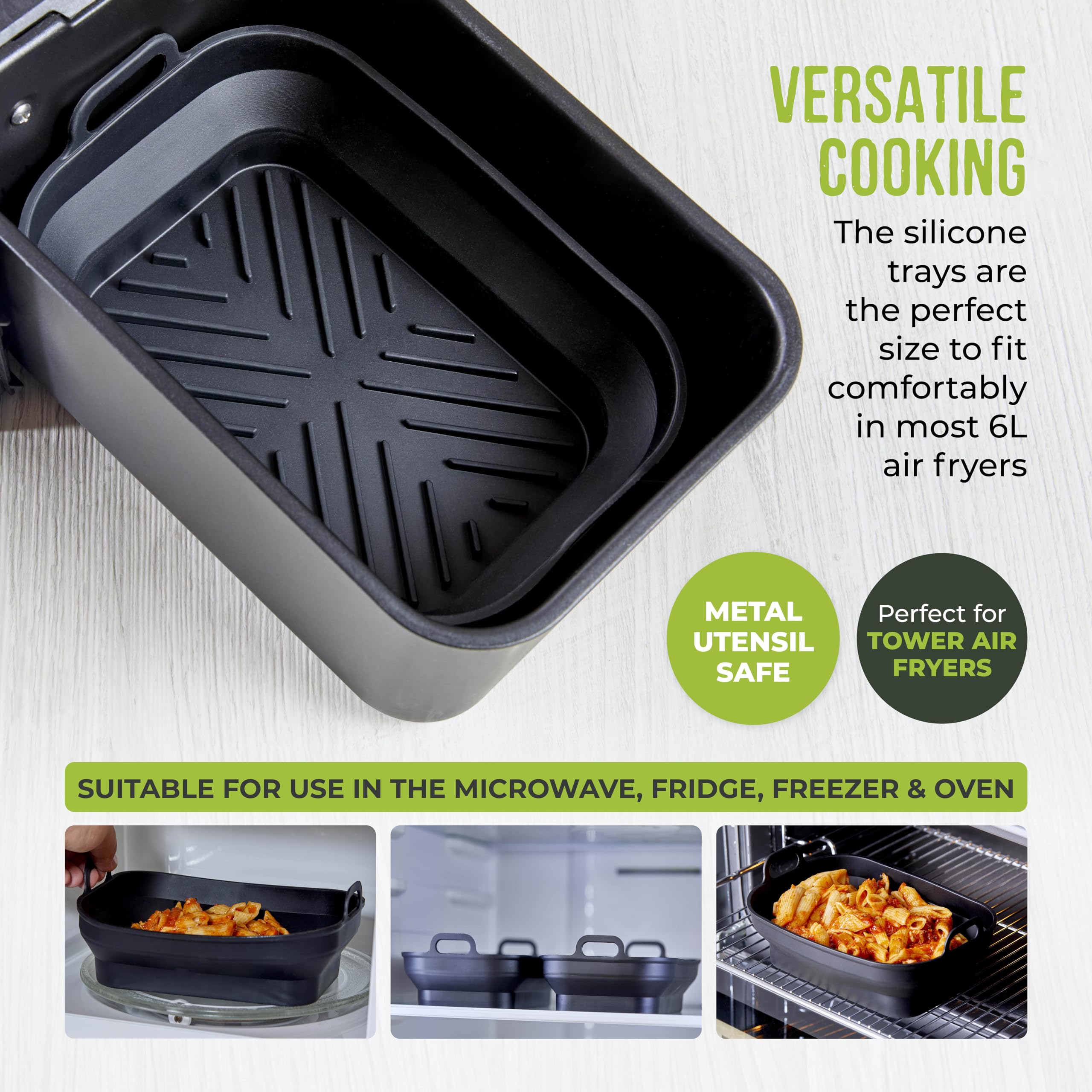 Doublure De Friteuse À Air Avec Séparateur En Silicone Pour Friteuses À
