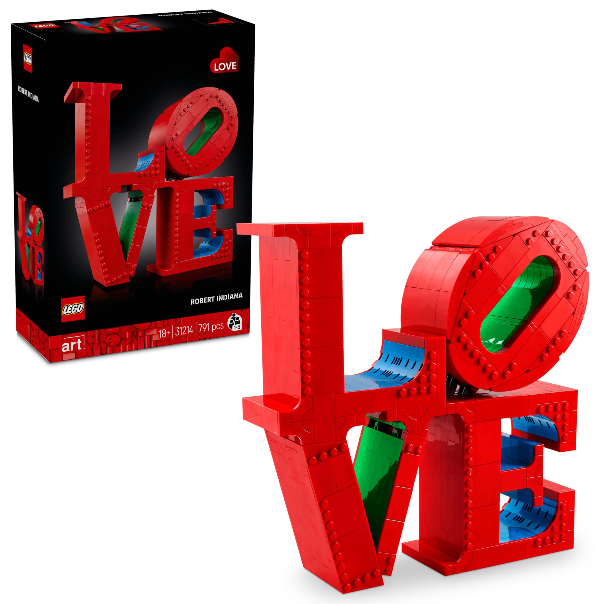 LEGO Art Love, Gift for Couples and Home Decor Idea 31214 Building