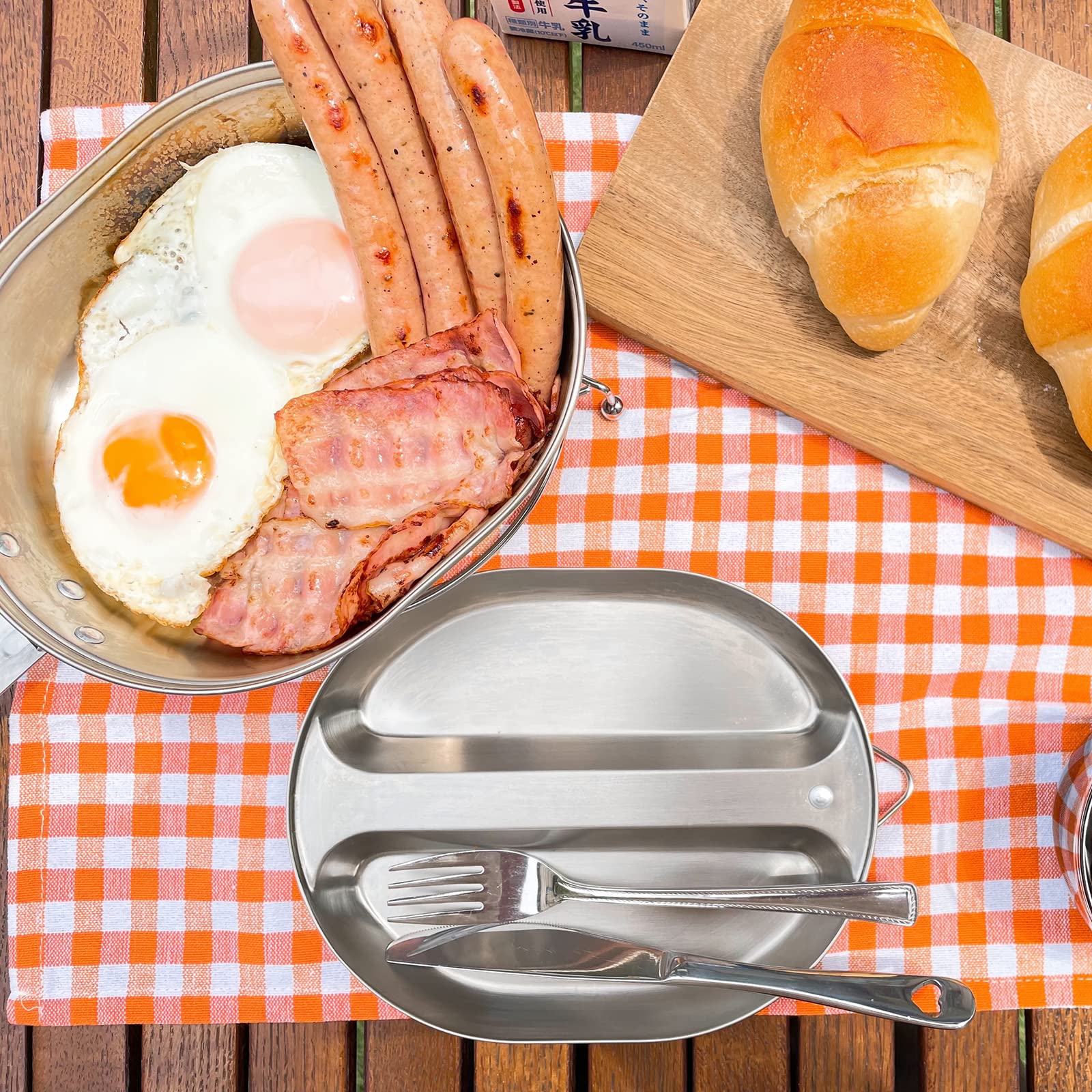 Amazon.co.jp: RcrCamp メスキットパン メスティン 飯盒