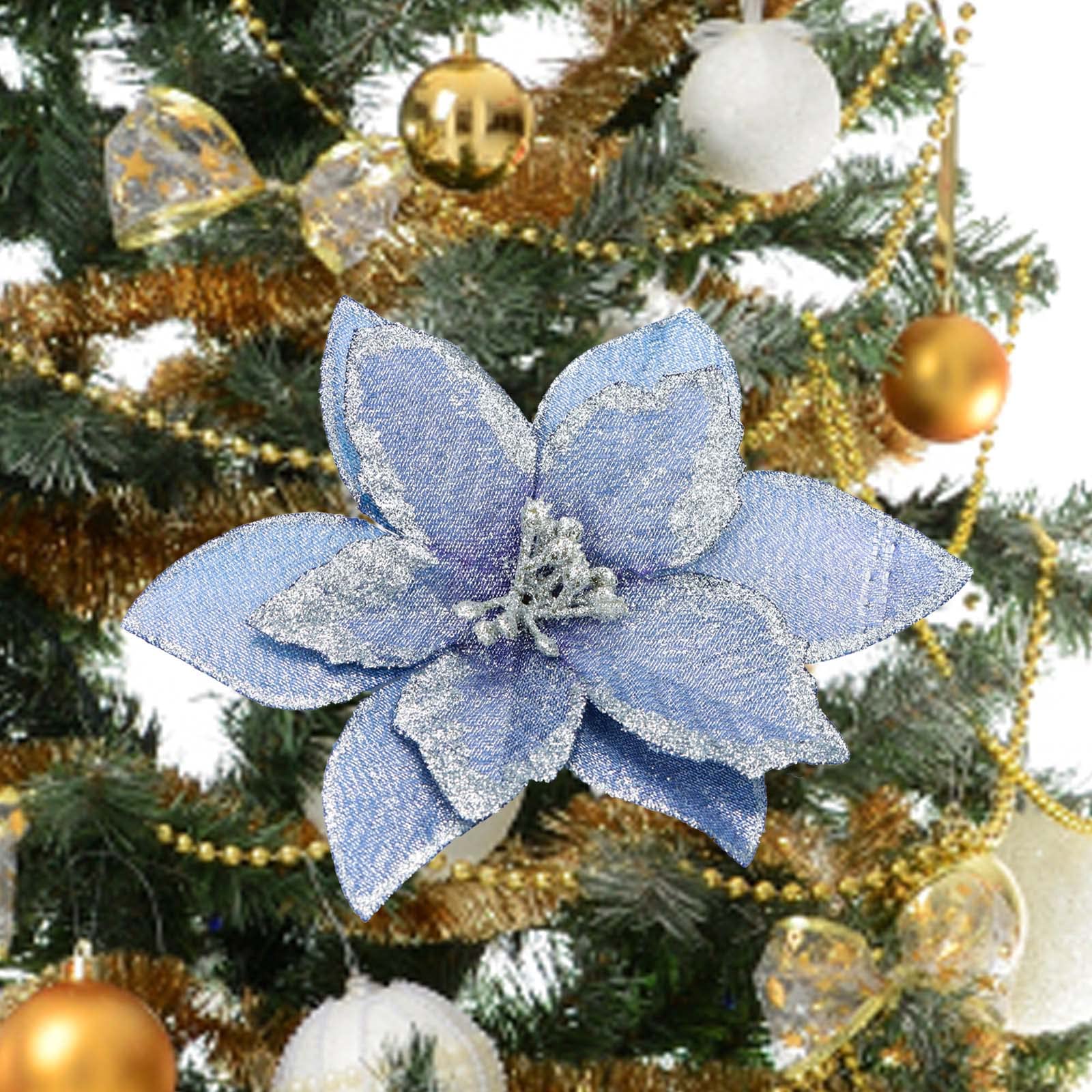 Amazon.co.jp: 24個 クリスマスデコレーション 造花 クリスマスツリー