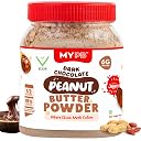 MYPB Chocolate Powder Peanut Butter with Jaggery | Peanut Butter 230g Fan Pack with 36g Plant Protein | High Protein | Used For Baking, Shakes, Low calorie | Chocolate Flavour gallery image