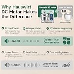 Hauswirt Stand Mixer 5.3QT XL Large, 4.5" LED Touch Screen, 500W, 11-Speed Mixers for Baking, Electric Pizza Dough Cake Bread Mixer, batteur sur socle with Dough Hook, Beater, Whisk – Lake Green
