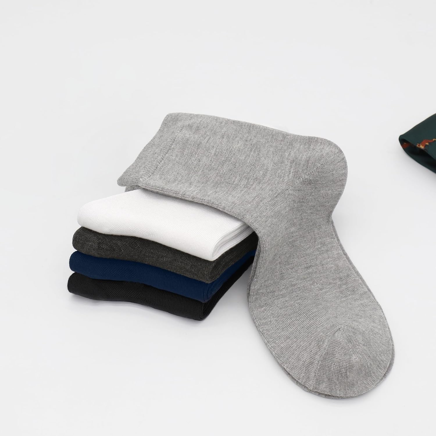 Sakusock Mens Above Ankle Thin Cotton Quarter Crew Socks Classic Lightweight Moisture Wicking Work Socks 5 Pairs - Image 5