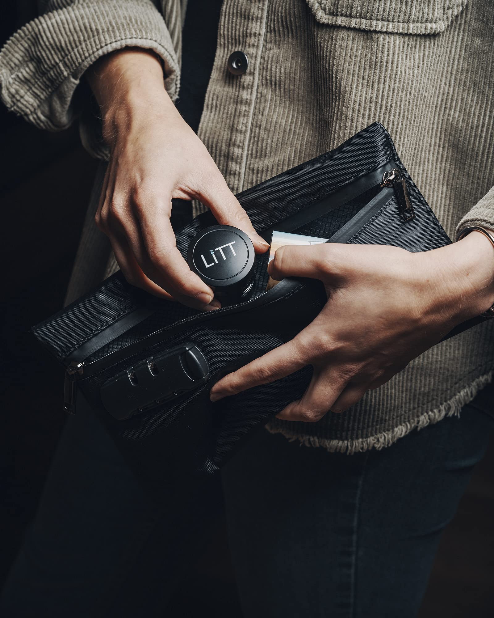 Borsa a Prova Di Odore Con Lucchetto a Combinazione, Organizer per