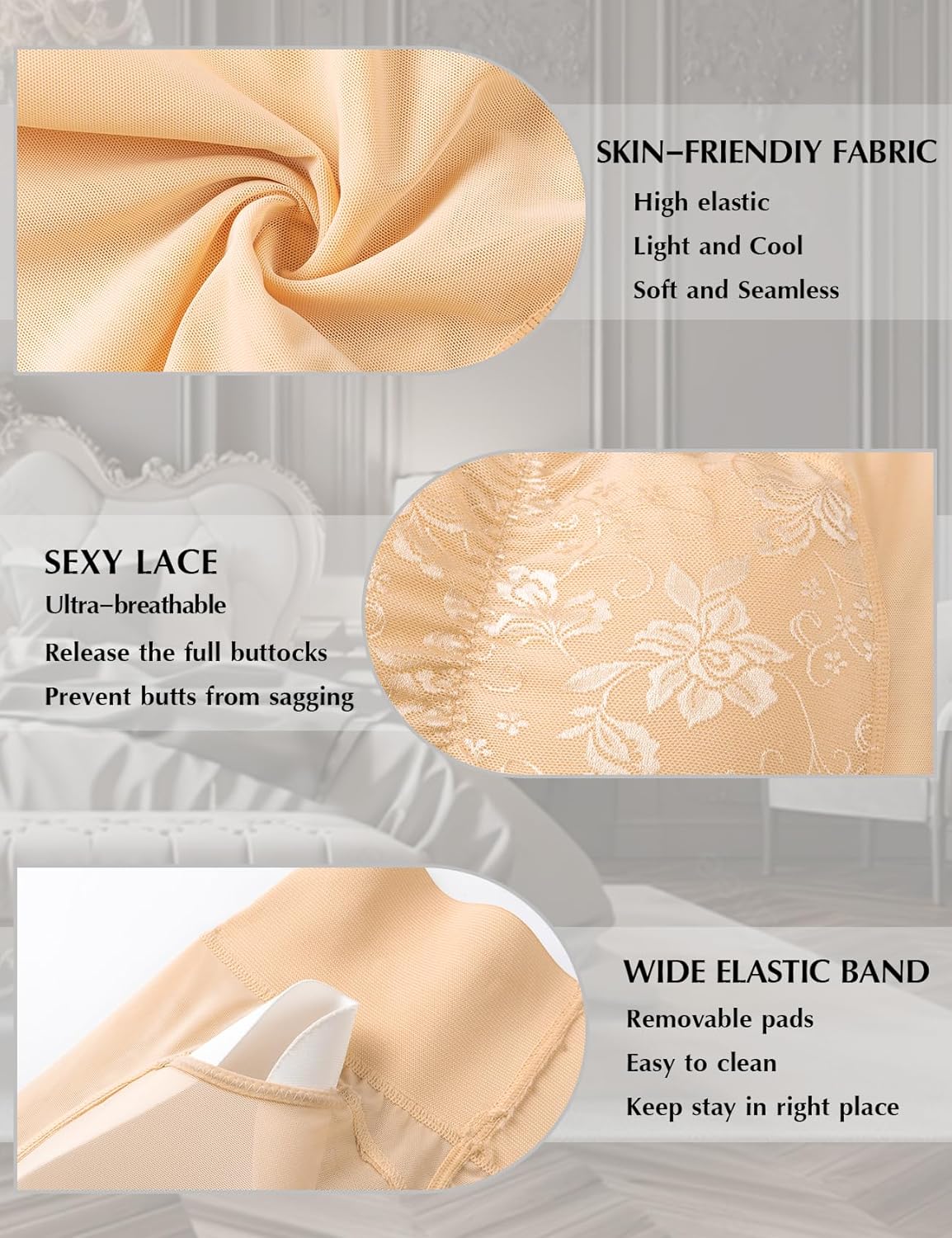 Pads Control Panties for Women Bigger Fake Butt Lifter Body Shaper Waist Trainer Shapewear Hip Enhancer Underwear - Image 5