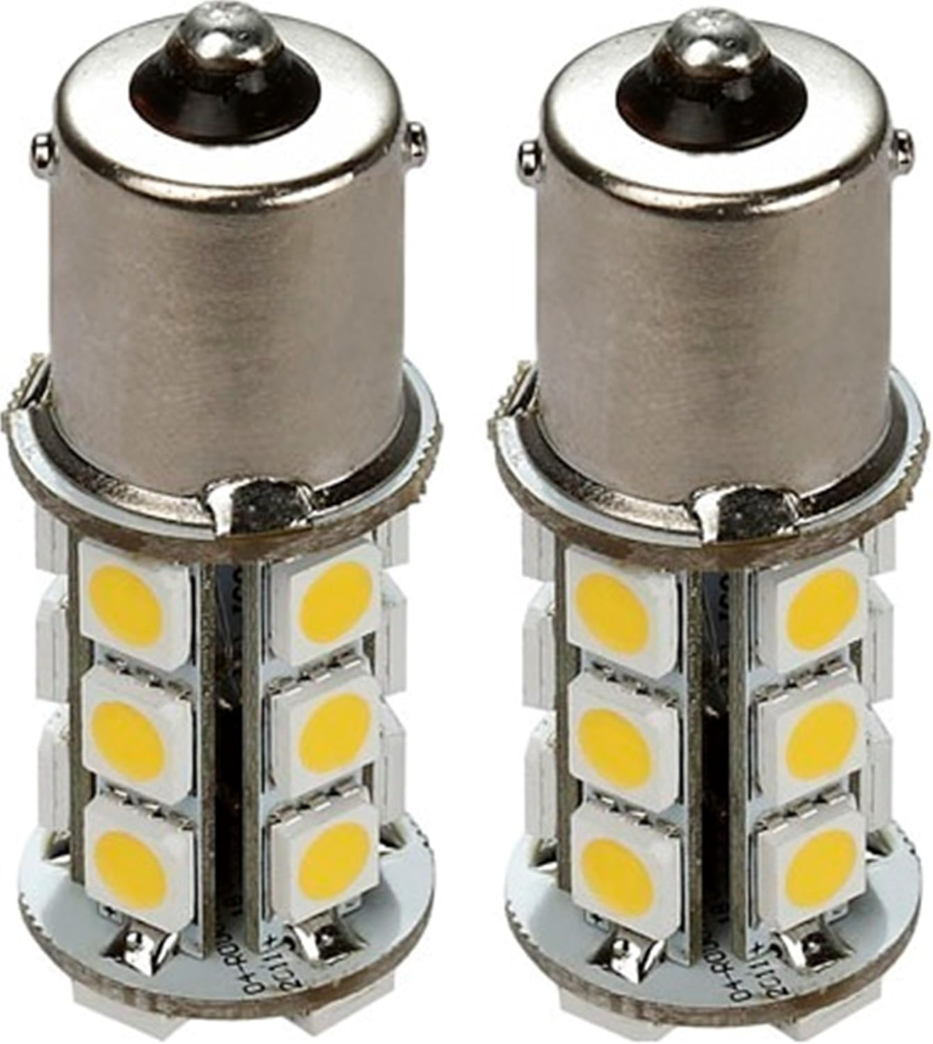 Gold Stars 11568302 LED Replacement Bulb 1156/1141 /1003 / Base 190 LUMS 12V or 24V Natural White (2)